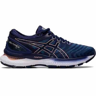 Női Asics Gel-Nimbus 22 Futócipő AS4109387 Szürke/Sötétkék